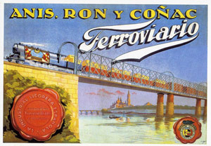 Billete de tren presentado al revisor