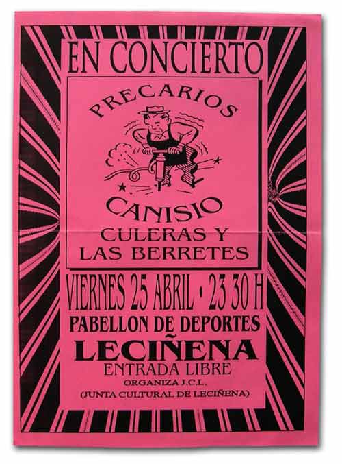 Cartel concierto Pabell&oacute;n Leci&ntilde;ena 97